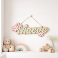 Custom Floral Name Sign